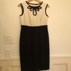 Adrianna Papell beaded color block cocktail dress